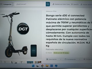Patinete Cecotec D30 XL 350-650W