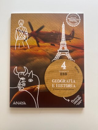 Libro GEOGRAFIA HISTORIA Anaya TRIMESTRE 3