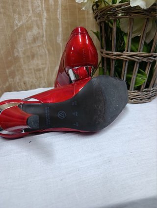 Sandalias Via Uno Rojas Talla 39