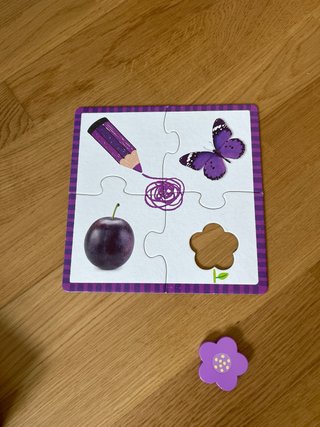 6 Puzzles de 4 piezas (2 años)