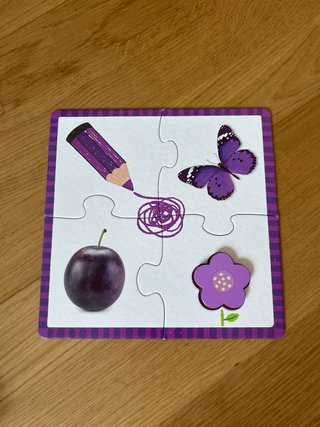 6 Puzzles de 4 piezas (2 años)