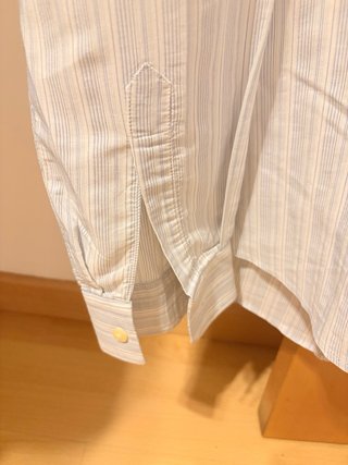 Camisa Record Rayas Azul y Blanco