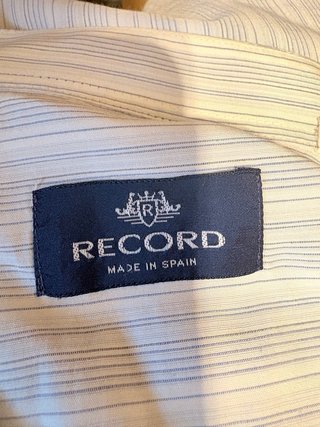 Camisa Record Rayas Azul y Blanco