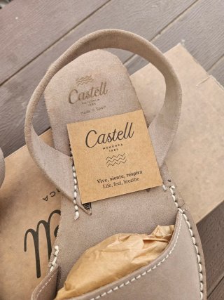 Sandalias Castell Hombre Beige Talla 44