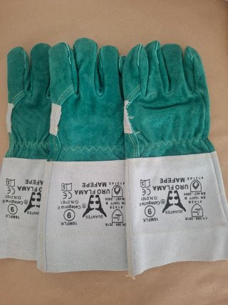Guantes de soldador de cuero