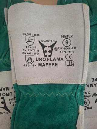 Guantes de soldador de cuero