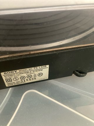 Tocadiscos Sony Negro