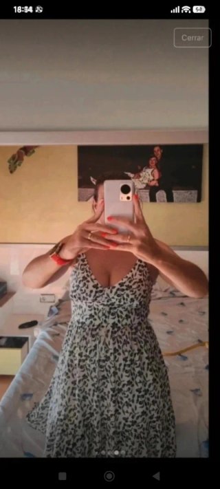 Vestido de tirantes estampado