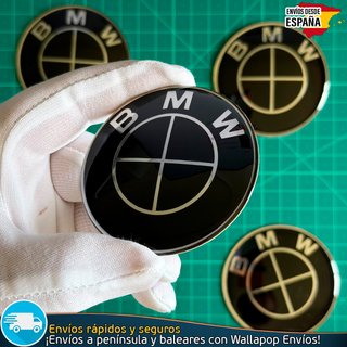 Emblemas BMW 65mm x4 Tapacubos Centro Llantas