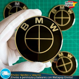 Emblemas BMW 65mm x4 Tapacubos Centro Llantas