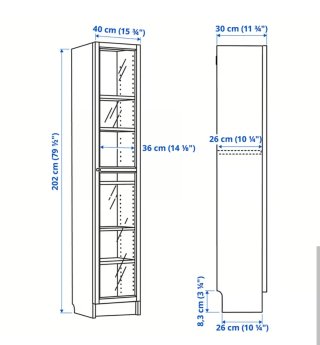 Librería Billy/Oxberg Ikea modular