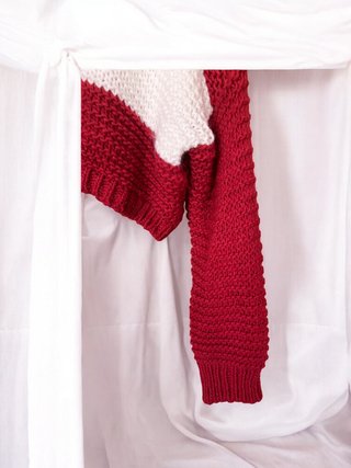 Jersey de cuello alto a rayas