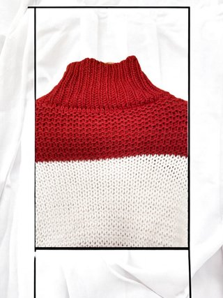 Jersey de cuello alto a rayas
