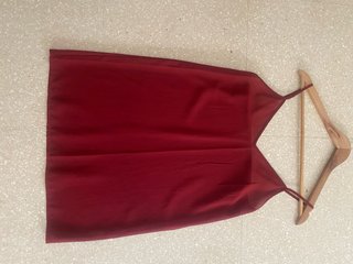 Vestido rojo plisado Pepe Jeans forro ajustable