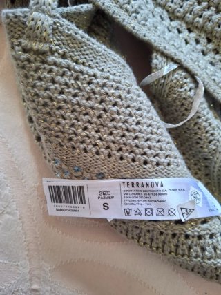 Top corto crochet verde