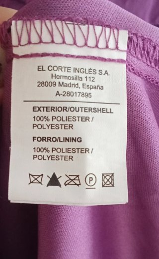 Vestido fiesta morado largo Talla 50 .Corte inglés