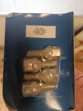 Tornillos Rueda Nissan 4uds 40254-00QAB