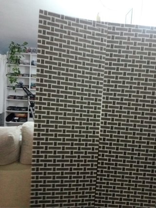 Biombo decorativo estilo ladrillo