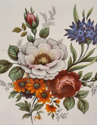 Lote 2 Cuadros Florales Vintage