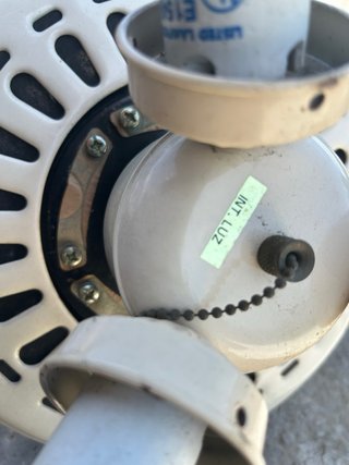 Ventilador de techo retro