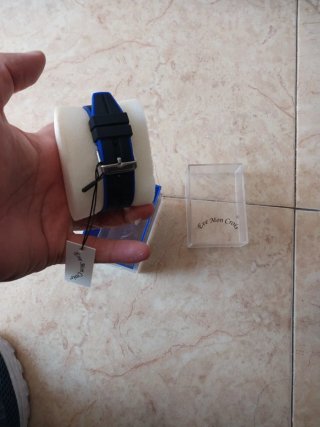 Reloj Deportivo Eve Mon Correa Azul y Negro