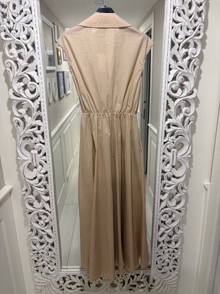 Abito donna cotone beige nuovo