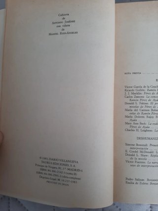 La novela lírica (2 vols). Azorin, Miró, Ayala...