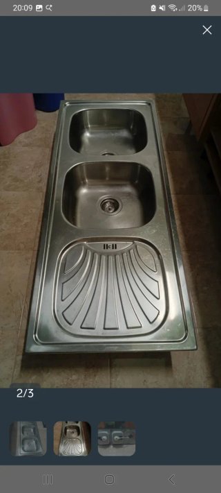 Fregadero de cocina 2 senos