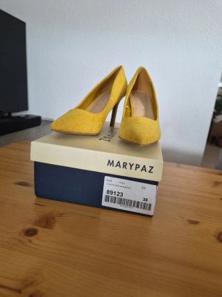 Zapatos de tacón Marypaz mostaza talla 36