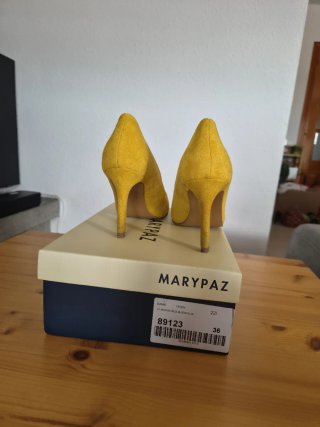 Zapatos de tacón Marypaz mostaza talla 36