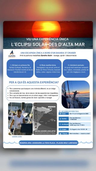 Eclipse solar 2026 desde el mar