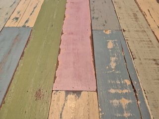 Mesa de comedor vintage multicolor 200×90