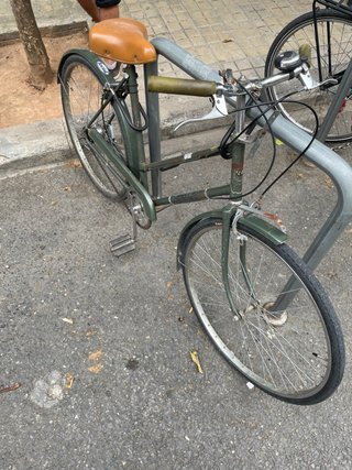 Bicicleta de paseo verde