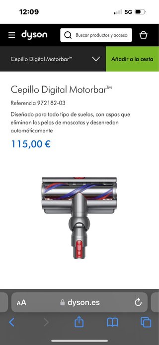 Cepillo Dyson Anti Tangle Comb V15