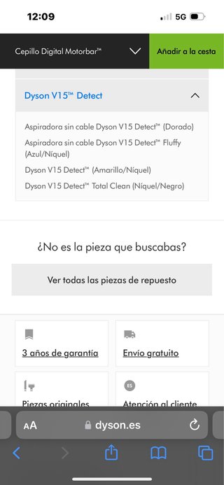 Cepillo Dyson Anti Tangle Comb V15
