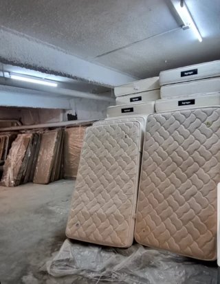 Base de colchón somier madera y metal