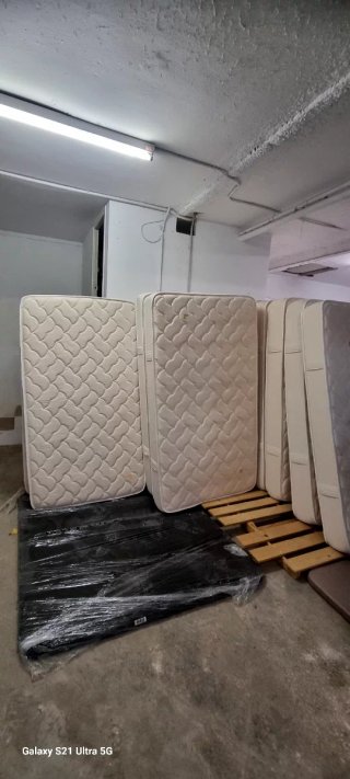 Base de colchón somier madera y metal
