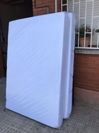 Base de colchón somier madera y metal