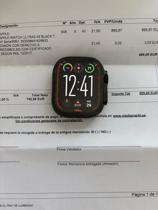 Apple Watch Ultra 3 Negro