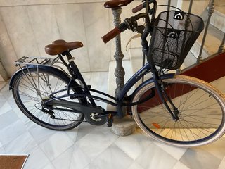Bicicleta Paseo Azul con Cesta Elop 320