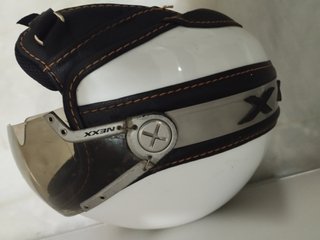 Casco Jet NEXX Blanco y Negro