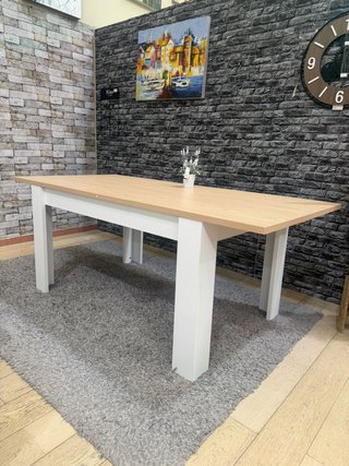 Mesa Comedor Extensible Madera Clara