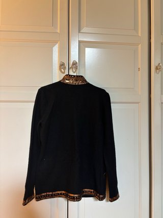 Chaqueta Zara Negra y Oro con Lentejuelas