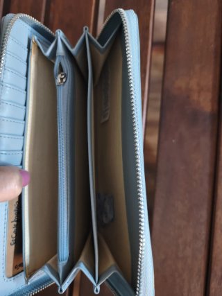Cartera vaquera gris nueva