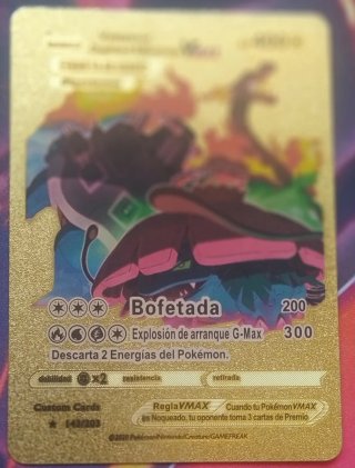 Cartas Pokémon Dorada, Plateadas y negras