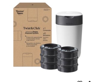 Papelera para pañales, Twist & Click