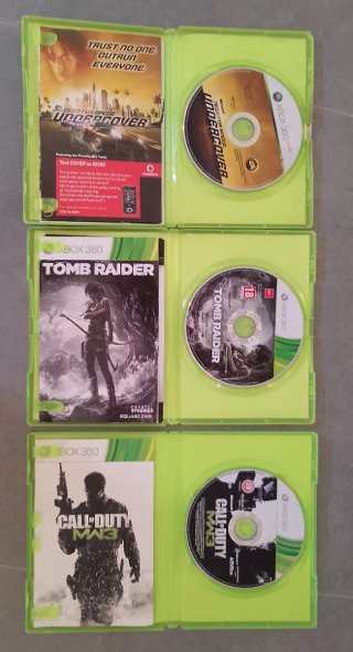 lotto composto da 3 giochi per Xbox 360 in inglese