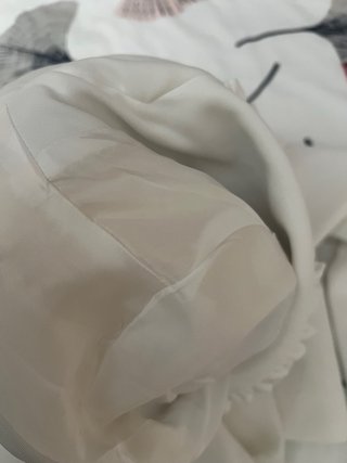 Blazer Blanco Mango con Volantes
