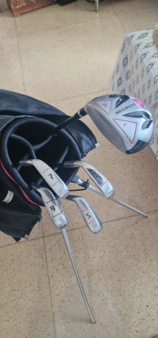 Juego de golf  y hierros para señora poco uso