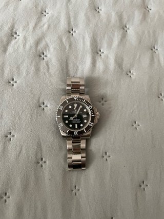 Rolex Submariner Date Negro/Plata